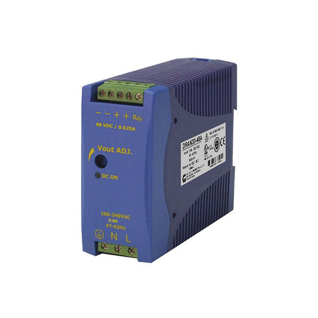 Chinfa DIN ��(d��o)܉�Դ 30W, 625mAݔ�� 48V dc DRAN30-48A